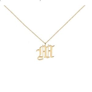 “P” necklace - M jewelers- NWT 14k yellow gold